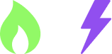 Gas and electricity icon